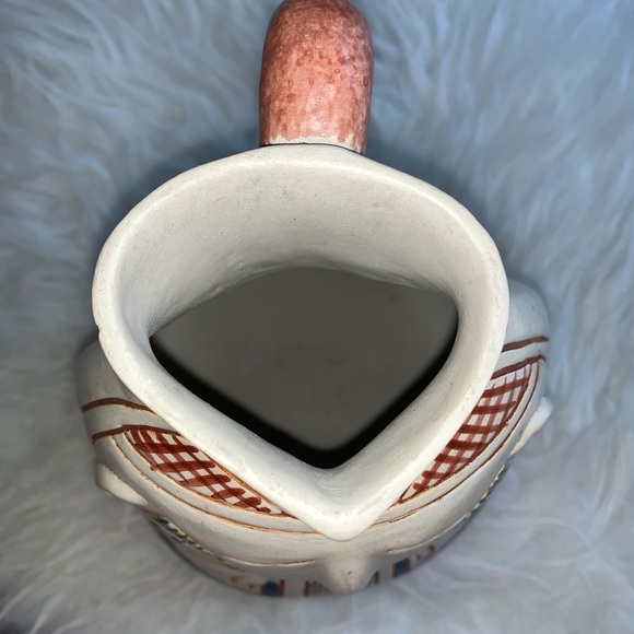 Vintage Mexican Pottery hand painted Pitcher Water/vase X10 - Picture 11 of 12